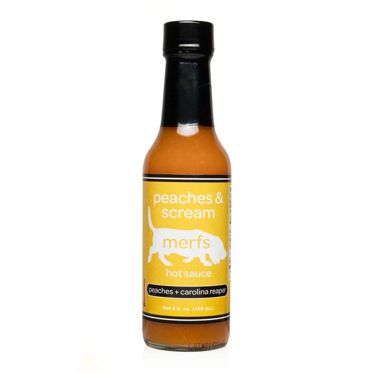 Merfs Condiments Peaches & Screams Hot Sauce 5 oz - Merfs Condiments
