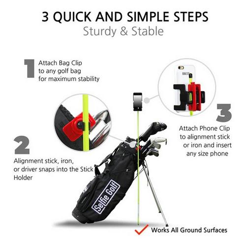 SelfieGolf Ultimate Cell Phone Clip System - Primary Image