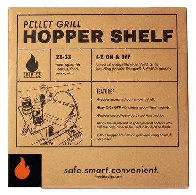 Drip EZ Magnetic Pellet Grill Hopper Shelf - Drip EZ