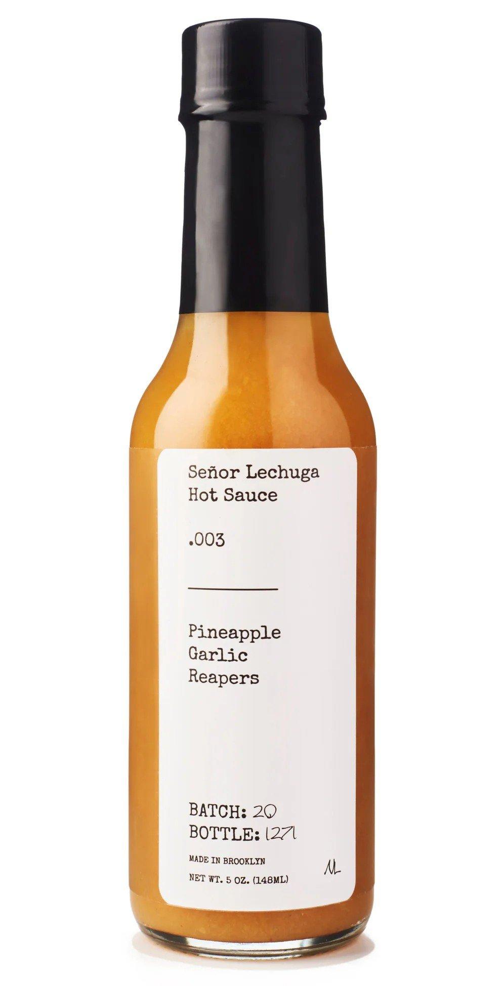 Senor Lechuga Pineapple .003 Hot Sauce - Senor Lechuga Hot Sauce