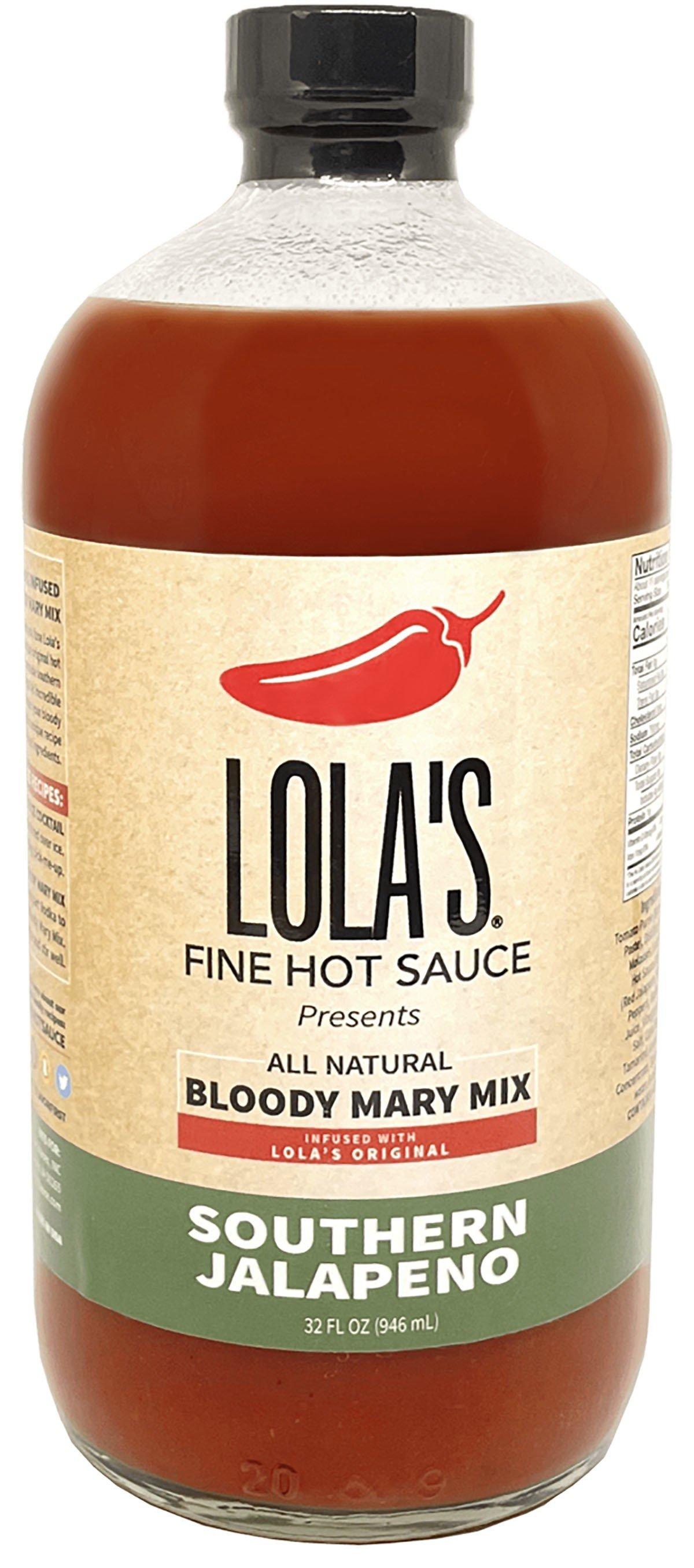 Lola's Southern Jalapeno Bloody Mary Mix 32 Oz - Lolas Fine Hot Sauce