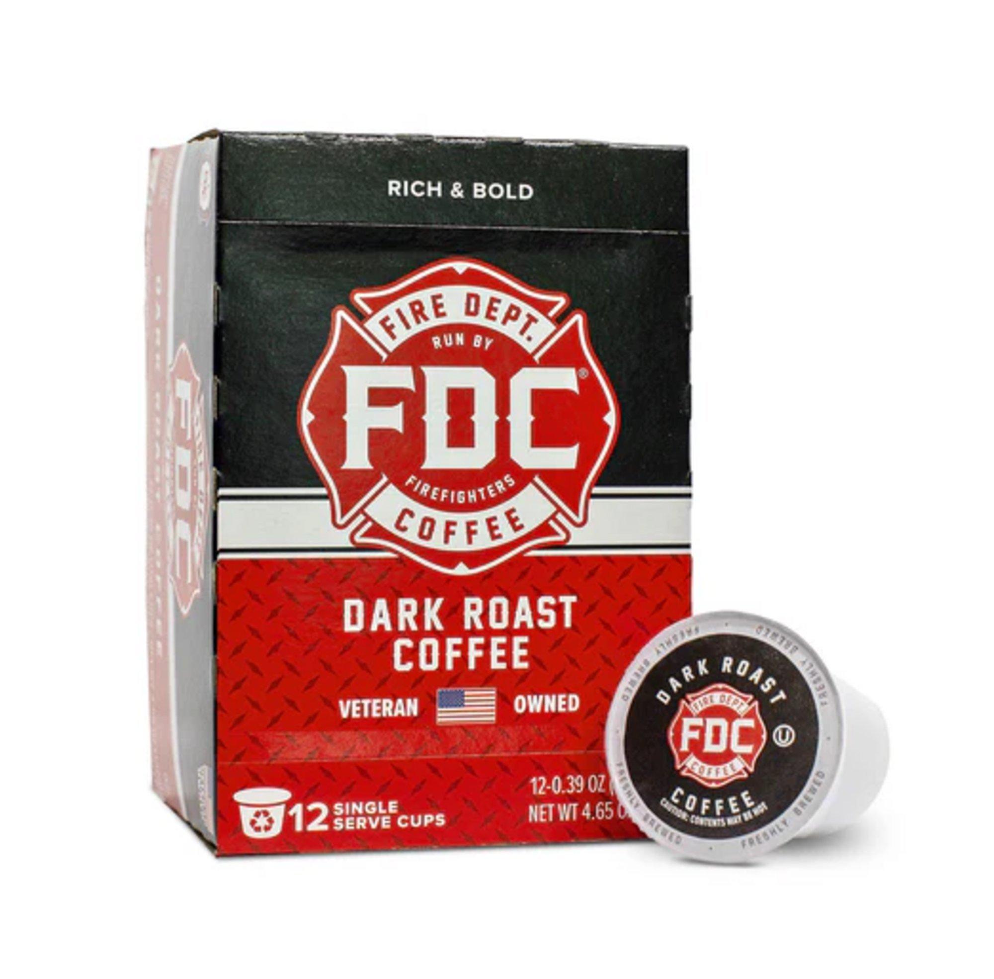 Fire Department Coffee Dark Roast Pods 12 Count Coffee - Fire Department Coffee