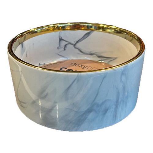Dexypaws Grey Marble Dog Bowl - Primary Image