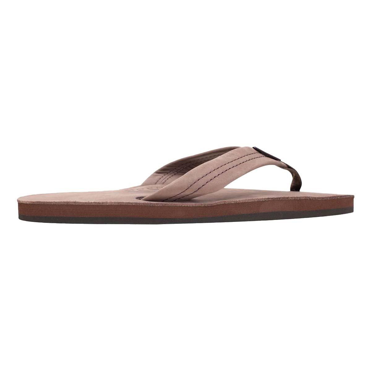 Men's Rainbow Single Layer Premier Leather Flip Flop Sandals