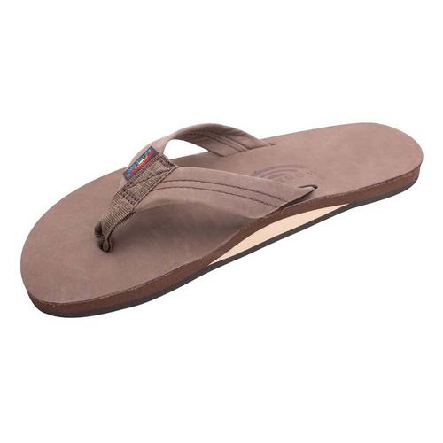 Men's Rainbow Single Layer Premier Leather Flip Flop Sandals - Primary Image