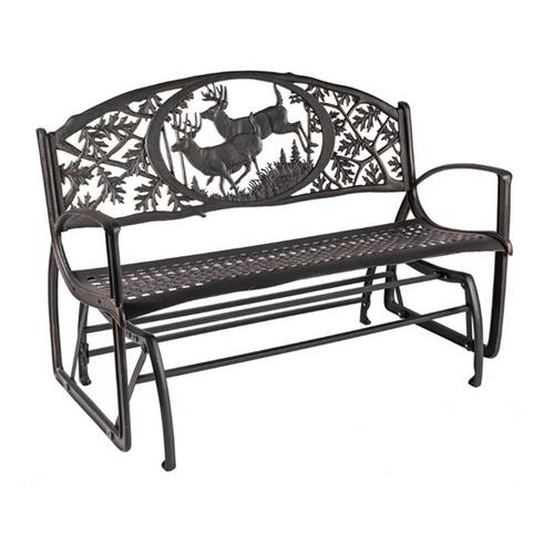 Painted Sky Designs Bucks Patio Glider Bench - Primary Image