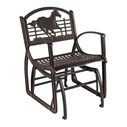 Painted Sky Designs Running Horse Glider Chair - Primary Image