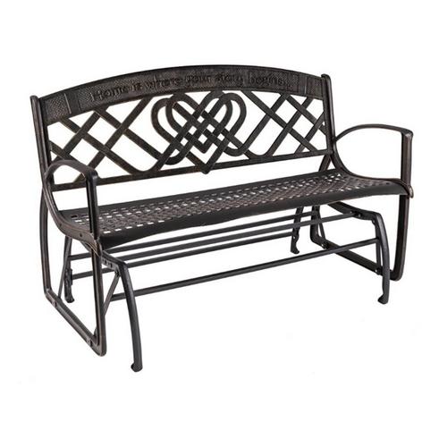 Painted Sky Designs Celtic Patio Glider Bench - Primary Image