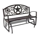 Painted Sky Designs Star Patio Glider Bench - Thumbnail 1 of 2