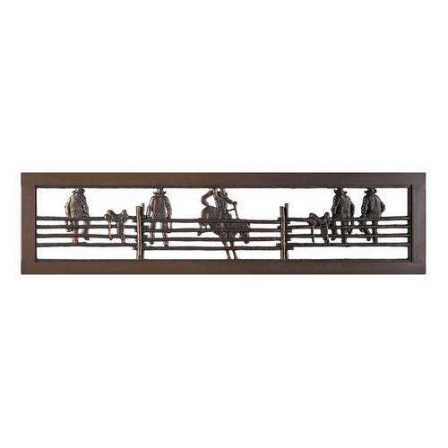 Painted Sky Designs Tube Steel Cowboy Garden Bench - Primary Image