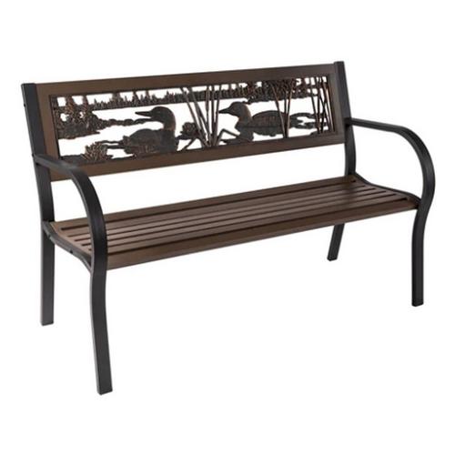 Painted Sky Designs Loon Tube Steel Bench - Primary Image
