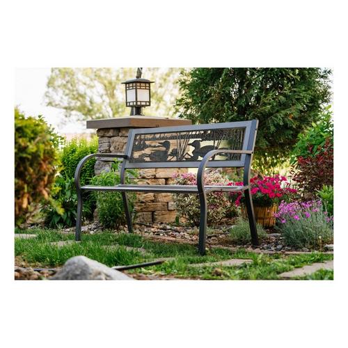 Painted Sky Designs Loon Tube Steel Bench - Primary Image