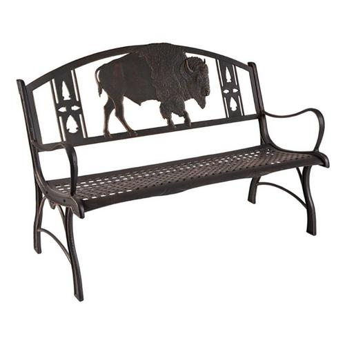 Painted Sky Designs Bison Garden Bench - Primary Image
