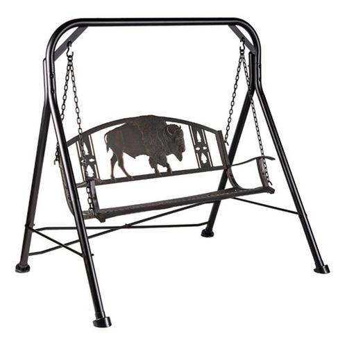 Painted Sky Designs Bison Porch Swing with Frame - Primary Image