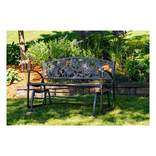 Painted Sky Designs Rose Patio Glider Bench - Primary Image