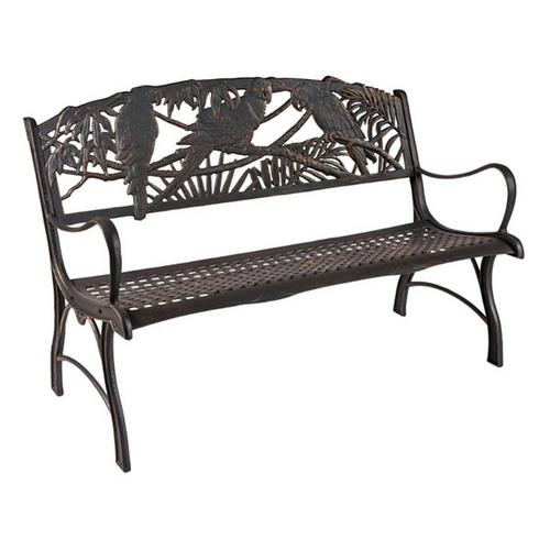 Painted Sky Designs Parrot Garden Bench - Primary Image