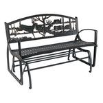 Painted Sky Designs Running Whitetails Patio Glider Bench - Thumbnail 1 of 2