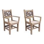 Painted Sky Designs Poly+ Dining Chairs with Arms (Cardinal Insert) - Thumbnail 1 of 2