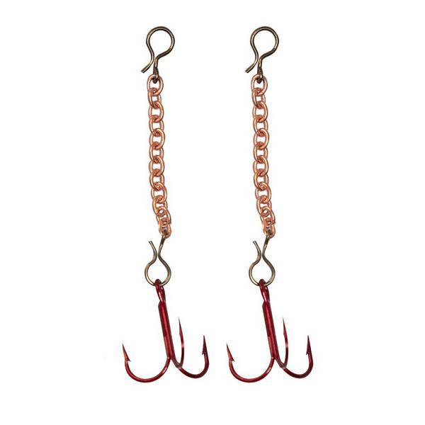 SHUCKS LURES Shucks Jig Treble Hook And Chain 2 pack