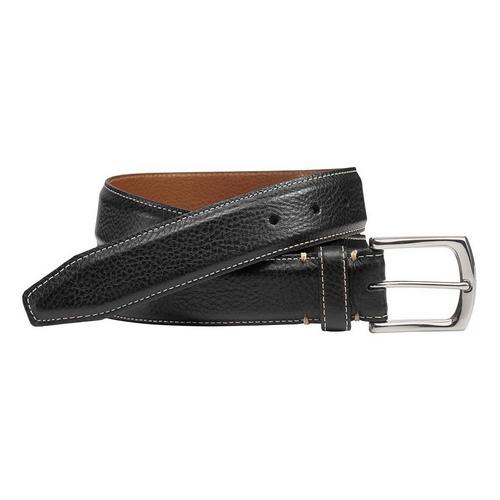 Men's Johnston & Murphy Topstitched Leather Belt - Primary Image