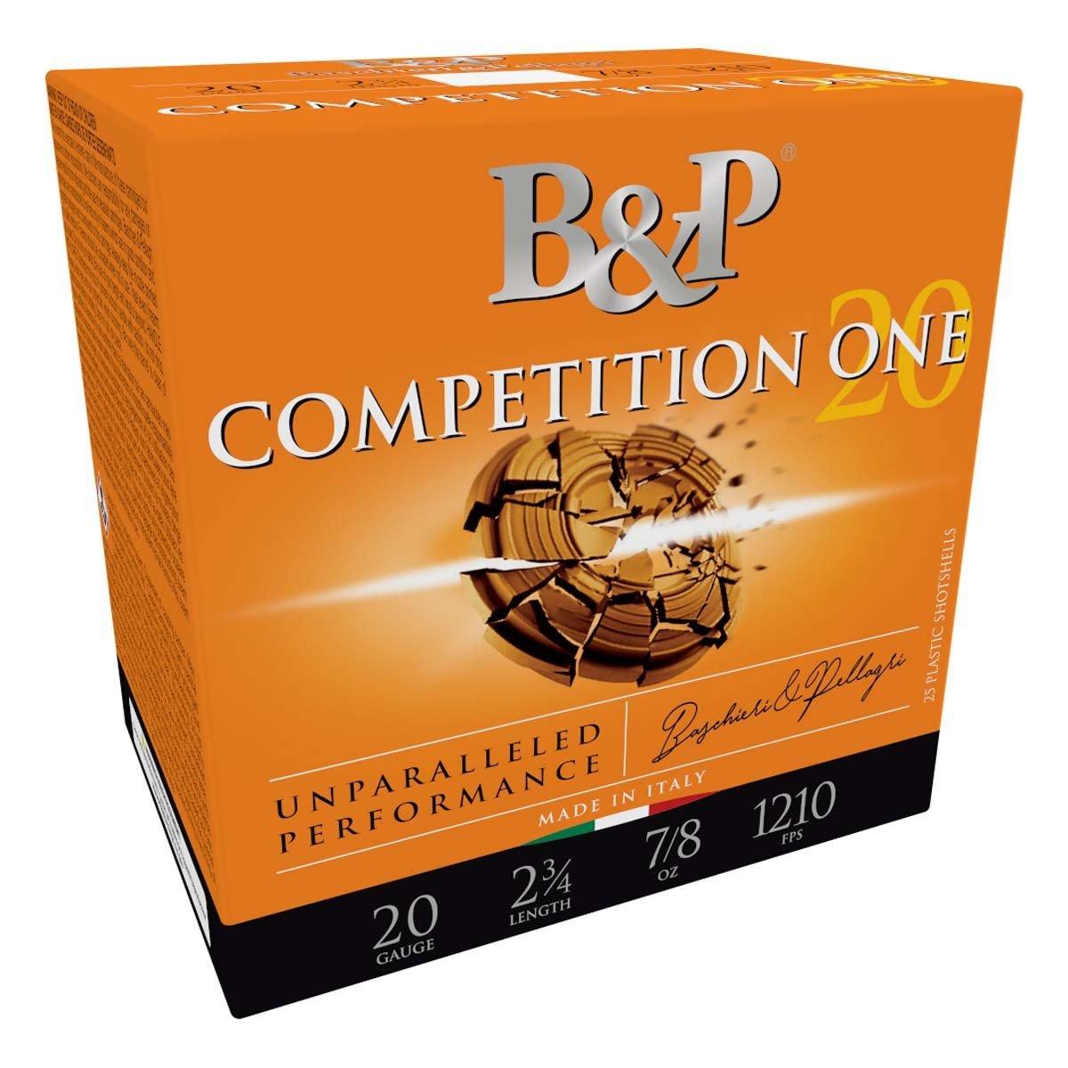 B&P Competition ONE Target 20 Gauge Shotshells 25 Round Box