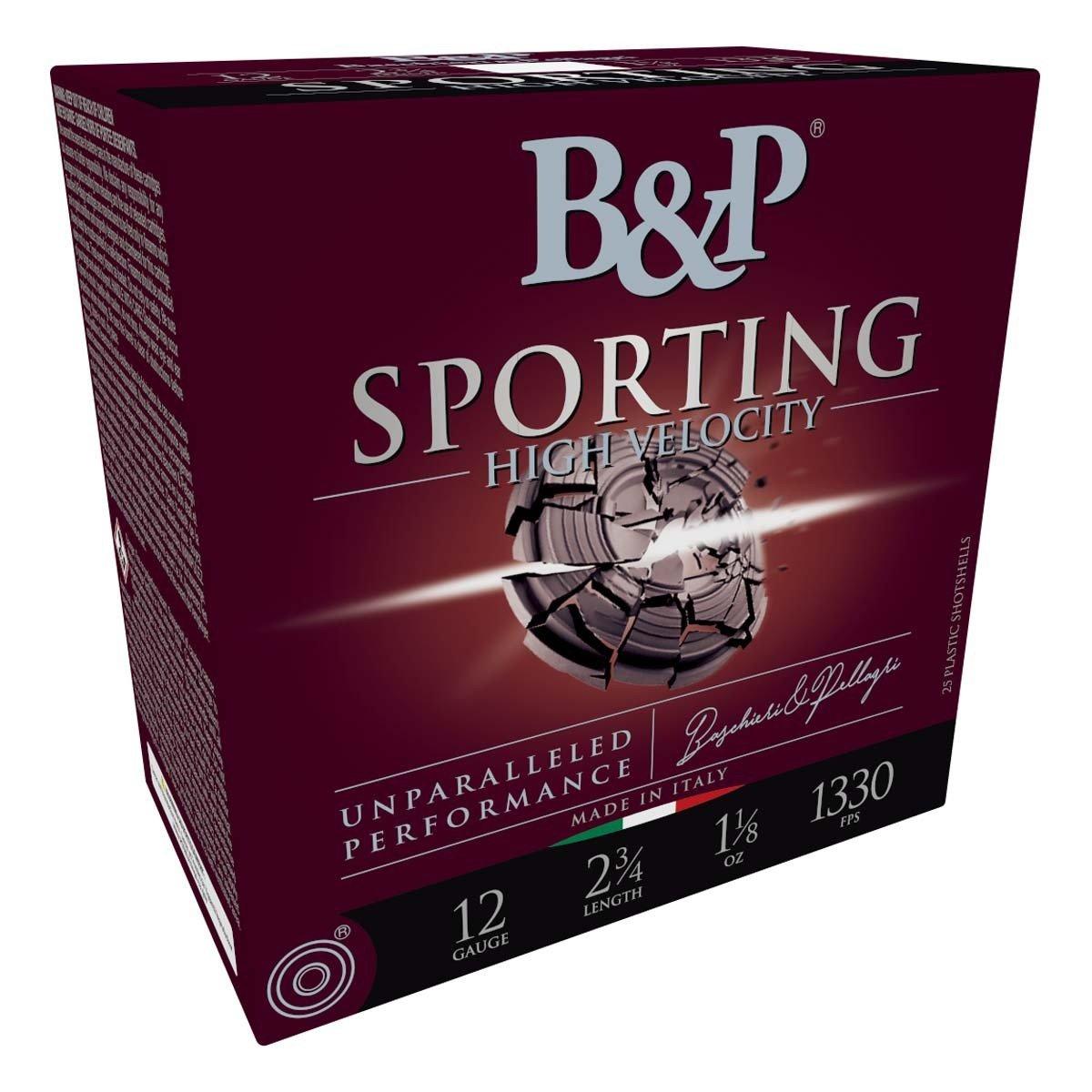 B&P Sporting Clay 12 Gauge Shotshells 25 Round Box
