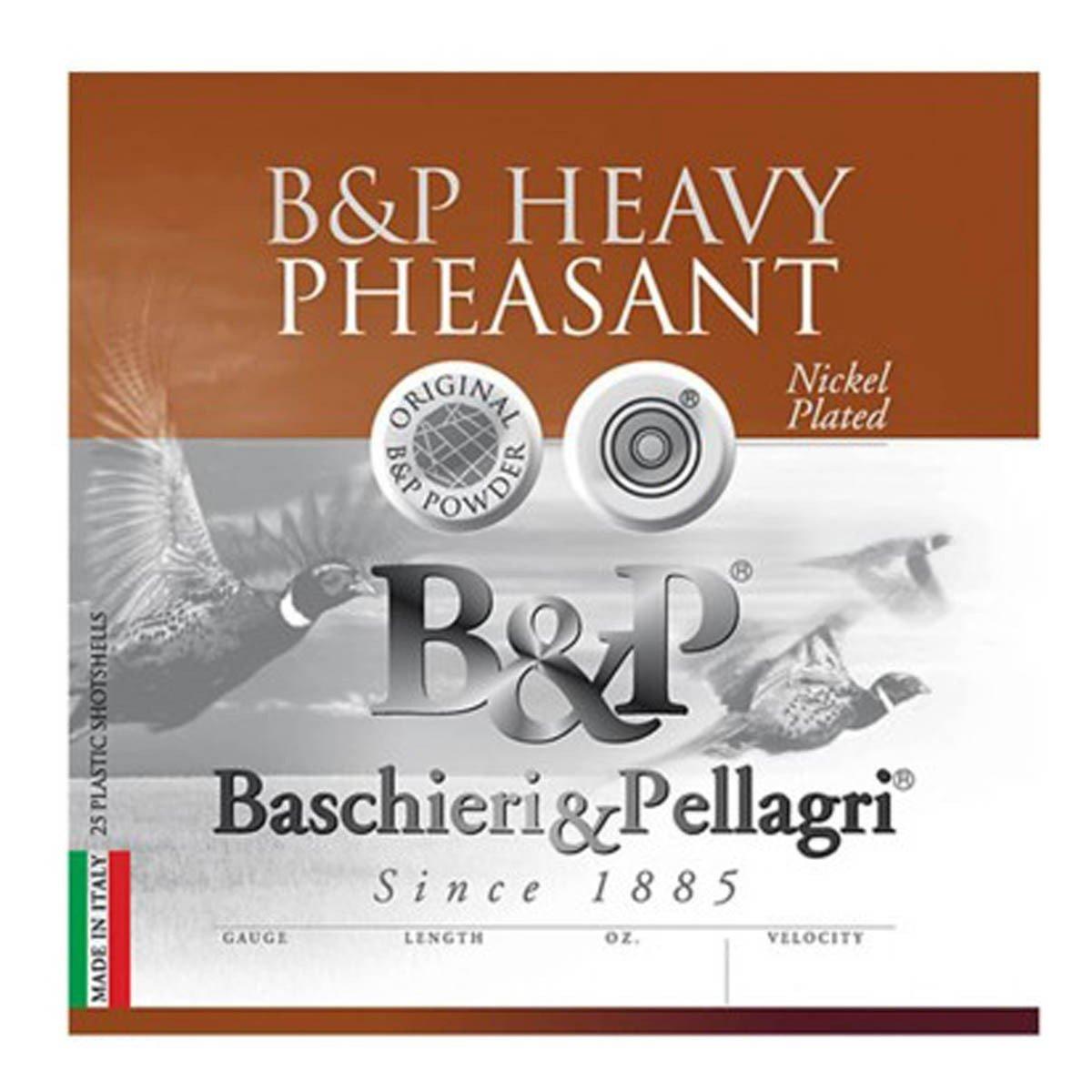 B&P Hunting Heavy Pheasant 12 Gauge Shotshells 25 Round Box - B&P