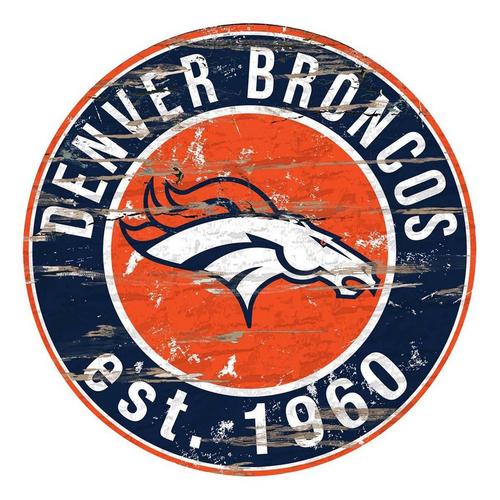 Fan Creations Denver Broncos Heritage Circle Sign - Primary Image