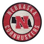 Fan Creations Nebraska Cornhuskers Circle Sign - Thumbnail 1 of 2