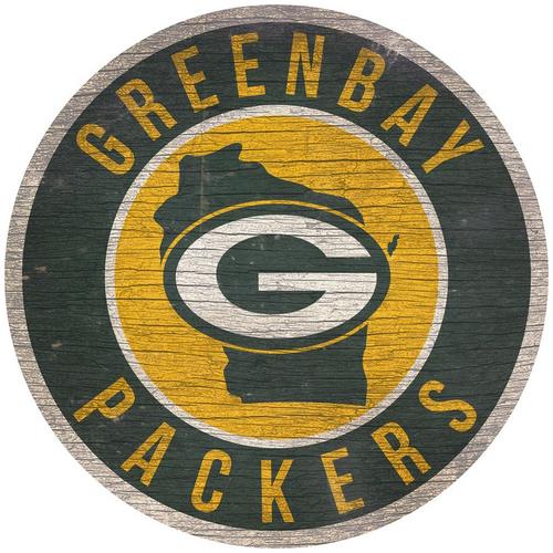Fan Creations Green Bay Packers Circle State Sign - Primary Image