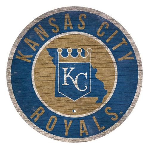 Fan Creations Kansas City Royals State Logo Circle Sign - Primary Image