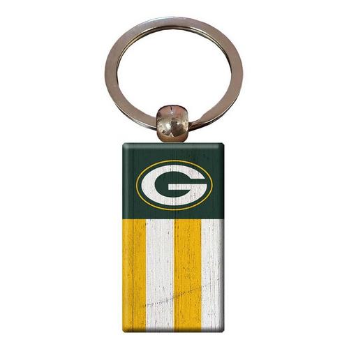 Fan Creations Green Bay Packers Wooden Flag Keychain - Primary Image