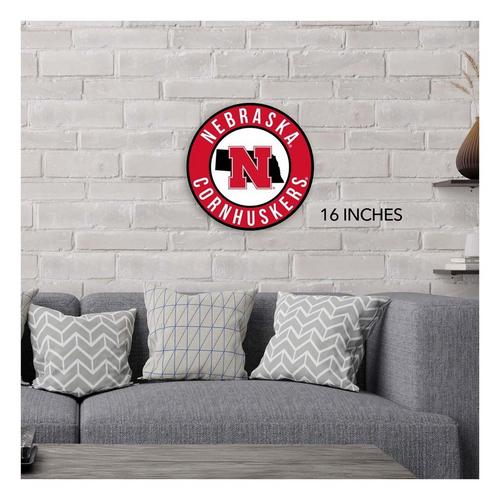 Fan Creations Nebraska Cornhuskers State Circle Sign - Primary Image