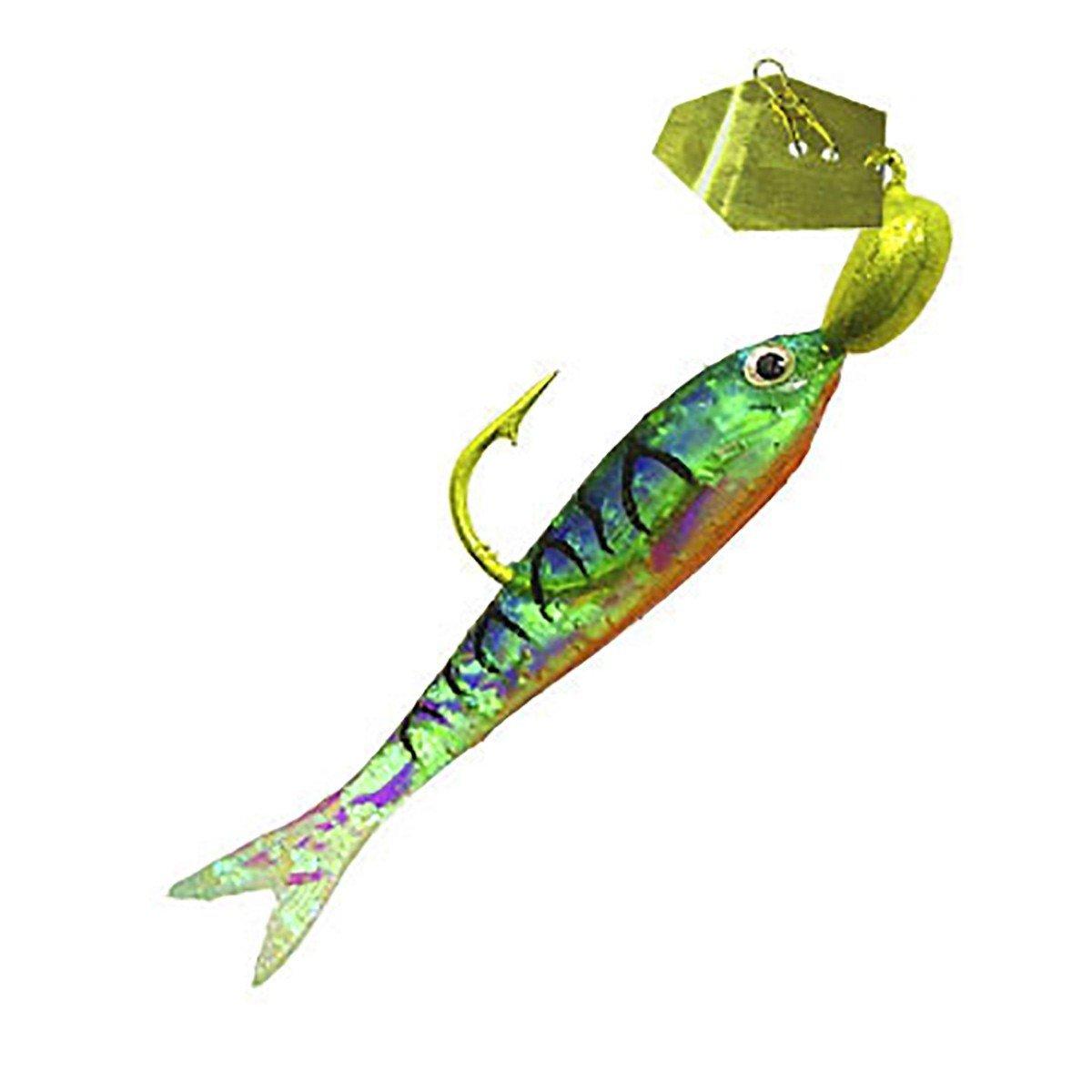 15858::Chartreuse/Firetiger - Z-Man Flashback Mini Chatterbait
