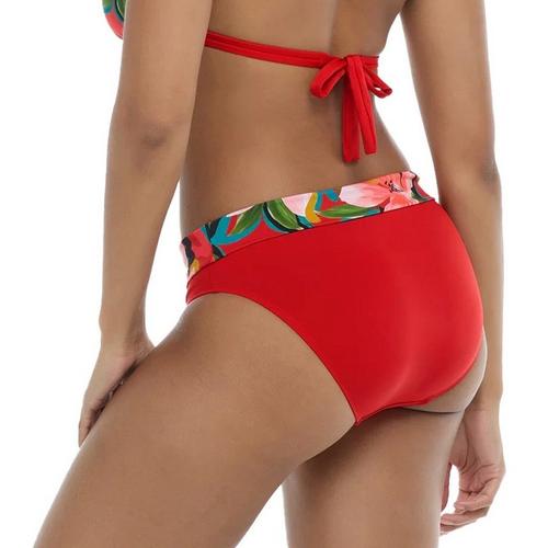Women's Skye Mid Waist Fold Over Swim Bottoms - Primary Image