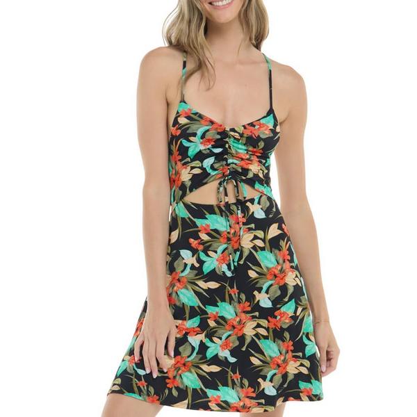 Women's Body Glove Ivana Dress Swim Cover Up Medium Black/Hamoa