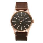 Men's Nixon Sentry Leather Watch - Thumbnail 4 of 4