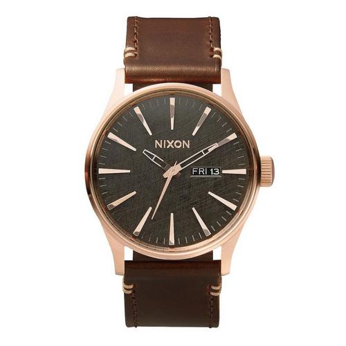 Men's Nixon Sentry Leather Watch - Primary Image