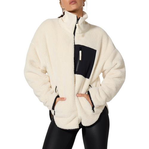 Women's MPG Sport Berber Color Block Fleece Jacket - Primary Image