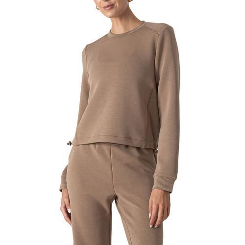 Women's MPG Sport Release Crop Long Sleeve Oversized Shirt - Primary Image