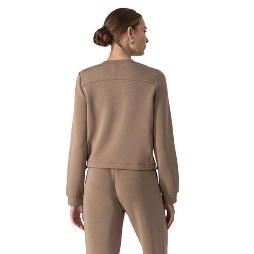 Women's MPG Sport Release Crop Long Sleeve Oversized Shirt - Primary Image