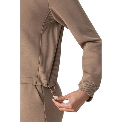 Women's MPG Sport Release Crop Long Sleeve Oversized Shirt - Primary Image