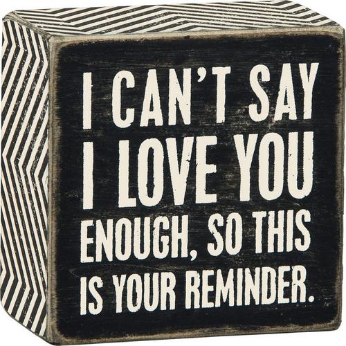 Primitives by Kathy I Love You Box Sign - Primary Image