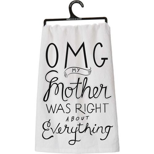 Primitives By Kathy Mother Was Righ Dish Towel - Primary Image