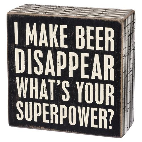 Primitives By Kathy Beer Disappear Box Sign - Primary Image