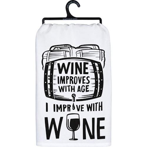 Primitives by Kathy  Improves With Age Dish Towel - Primary Image