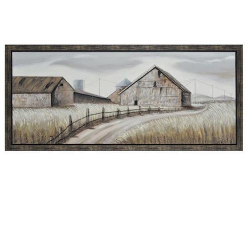 Crestview Collection Dusty Road Framed Painted Canvas - Primary Image