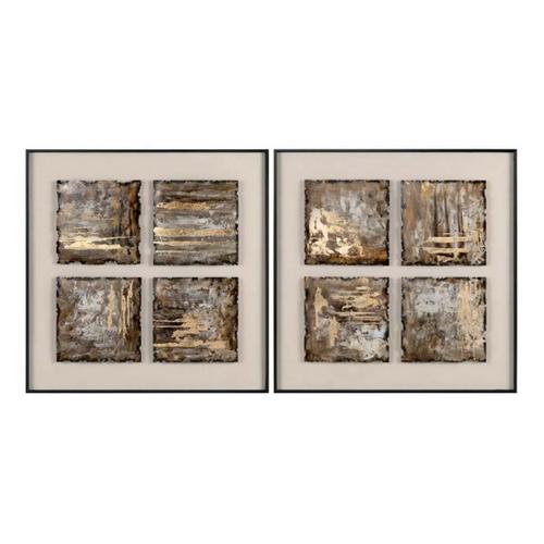 Crestview Collection Metallic Textures Print - Primary Image