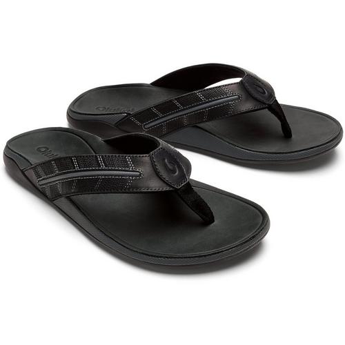 Men's OluKai Tuahine Palm Flip Flop Sandals - Primary Image