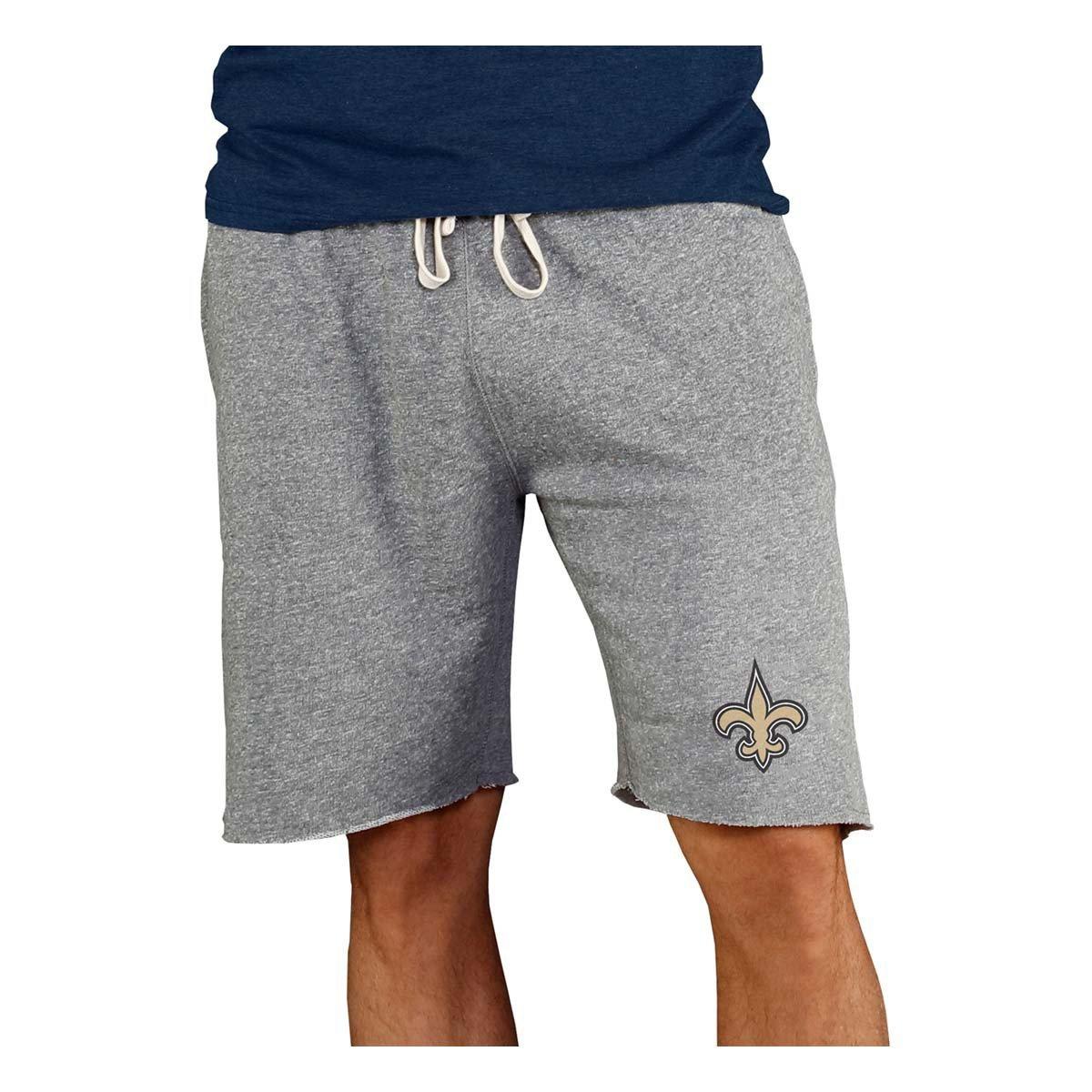 Football Fan Shop Officially Licensed NFL Concepts Sport Mainstream Men's Shorts Saints - Gray/Grey